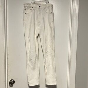 AGOLDE White Straight Leg Jeans Size 24